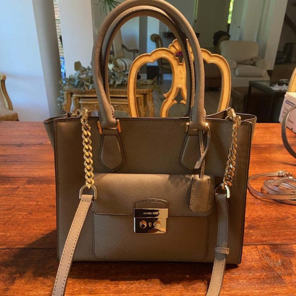 Taupe medium size handbag of Michael Kors Collection